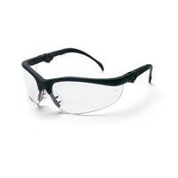 Crews Safety Products K3H25 Crews Klondike Magnifier 2.5 Diopter Safety Glasses With Black Frame And Clear Polycarbonate Duramas